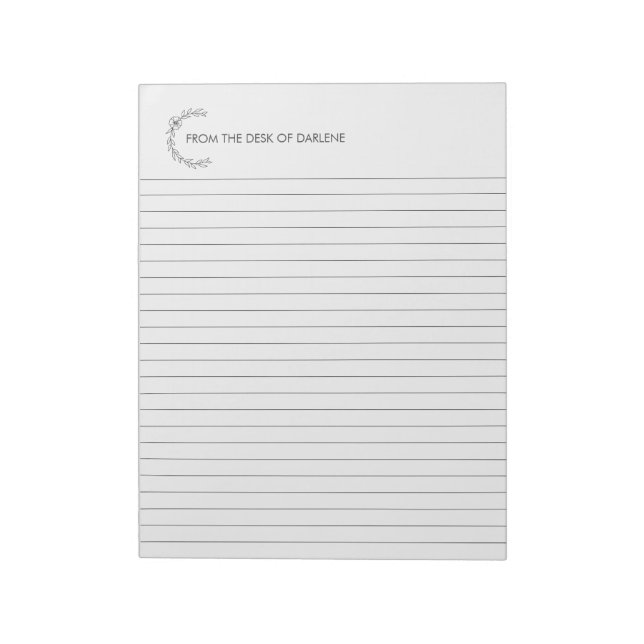 Personalisiertes Notepad Notizblock (Rotiert)