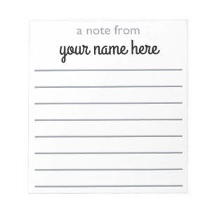 Personalisiertes Notepad Notizblock