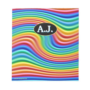 Personalisiertes Notepad Rainbow Pricing Notizblock