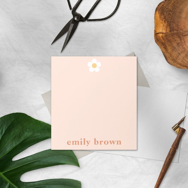 Personalisiertes Notepad Retro Daisy Benutzerdefin Notizblock (Von Creator hochgeladen)