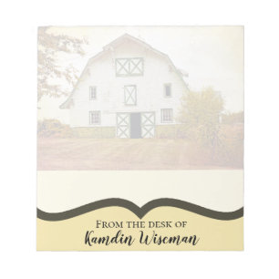Personalisiertes Notepad Sunset Stall Land Rustika Notizblock