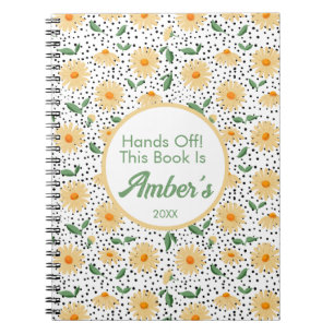 Personalisiertes Notizbuch – Daisy-Design Notizblock