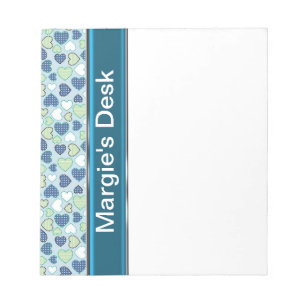PERSONALISIERTES NOTIZBUCH MIT BLUMENMUSTER-VORLAG NOTIZBLOCK