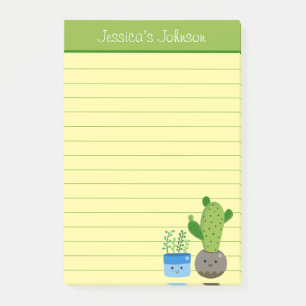 Personalisiertes Notizbuch mit Linien für Cactus-L Post-it Klebezettel