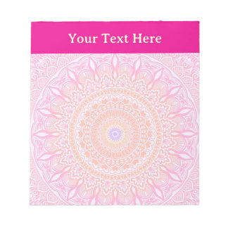 Personalisiertes Notizbuch mit rosa goldener flora Notizblock