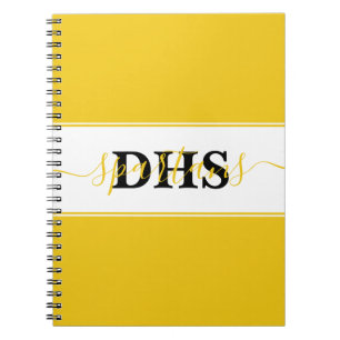 Personalisiertes Notizbuch mit Schulfarben-Blockde Notizblock