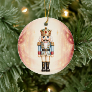 Personalisiertes Nussknacker-Theater-Weihnachten Keramik Ornament