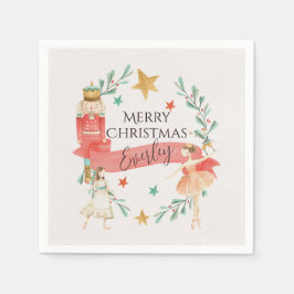 Personalisiertes Nutcracker-Themenpapier Napkins Serviette