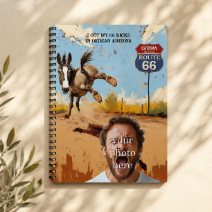 Personalisiertes Oatman Route 66 Foto Notizblock