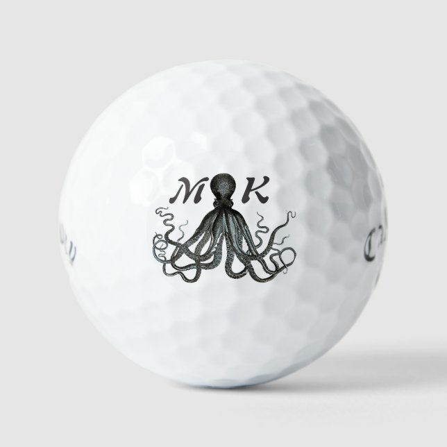 Personalisiertes Octopus Design Callaway Golfbälle (Vorderseite)