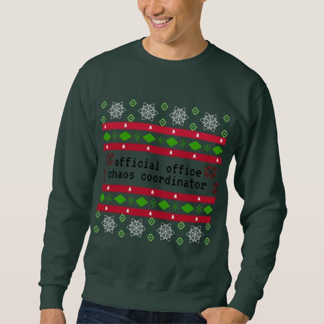 Personalisiertes Offizielles Büro Ugly "Sweater" Sweatshirt (Vorderseite)