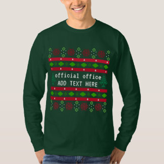 Personalisiertes Offizielles Büro Ugly "Sweater" T-Shirt