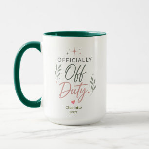 Personalisiertes offizielles Dienstende-Ruhestands Tasse