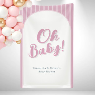 Personalisiertes Oh Baby Foto-Wand Dusche Banner