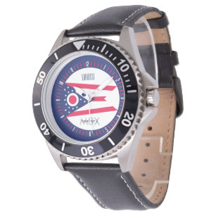 Personalisiertes Ohio-State-Flag-Überwachungsdesig Armbanduhr