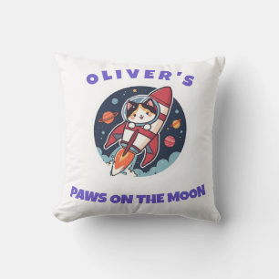 Personalisiertes Oliver's Rocket Cat Wurfkissen Kissen