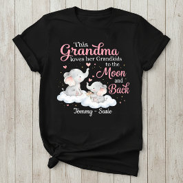 Personalisiertes Oma-Elefanten-T-Shirt T-Shirt