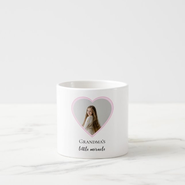 Personalisiertes Oma-Foto Espressotasse (Vorderseite)