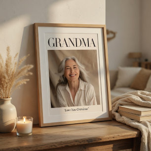 Personalisiertes Oma-Foto   Liebe Oma Poster