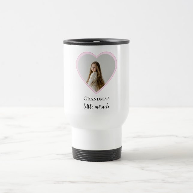 Personalisiertes Oma-Foto Reisebecher (Mittel)
