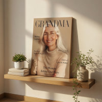 Personalisiertes Oma-Leinwand-Fotogeschenk | Luxus