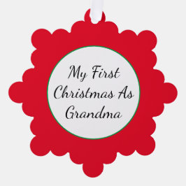 Personalisiertes Oma Paper Snowflake Ornament