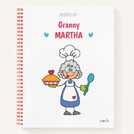 Personalisiertes Oma-Rezept-Notebook Notizbuch