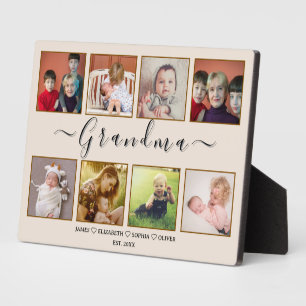 Personalisiertes Oma-Schild – Geschenk zum Großelt Fotoplatte