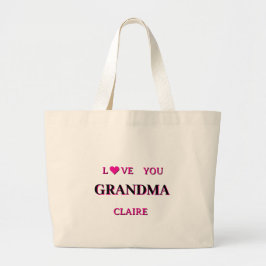 Personalisiertes Oma-Script Jumbo Stoffbeutel