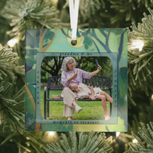 Personalisiertes Oma und Ich Benutzerdefiniertes F Ornament Aus Glas