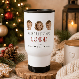 Personalisiertes Oma-Weihnachtsgeschenk 3 Foto Rei Reisebecher