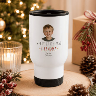 Personalisiertes Oma-Weihnachtsgeschenk Foto Tumbl Reisebecher