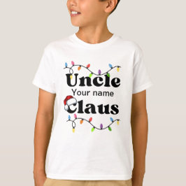 Personalisiertes Onkel-Claus-Hemd für Jungen T-Shirt
