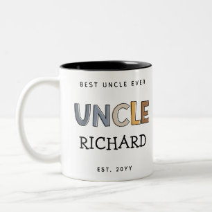 Personalisiertes Onkel Geschenk Bester Onkel je Ni Zweifarbige Tasse