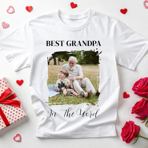 Personalisiertes Opa-Foto Benutzerdefiniertes Opa- T-Shirt