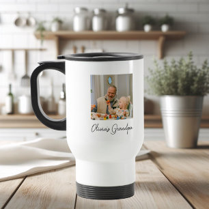 Personalisiertes Opa-Foto-Geschenk Reisebecher