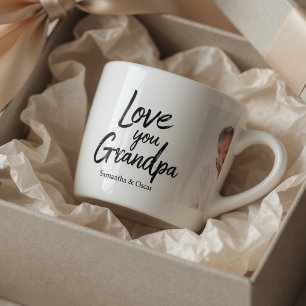 Personalisiertes Opa-Foto Individuelles Geschenk Espressotasse