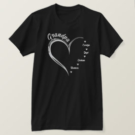 Personalisiertes Opa Sweatshirt, Großvater Herz T-Shirt