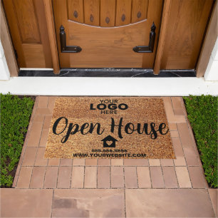 Personalisiertes Open House Real Anwesen Realtor L Fußmatte