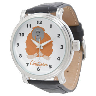 Personalisiertes Orang-Utang-Design Armbanduhr