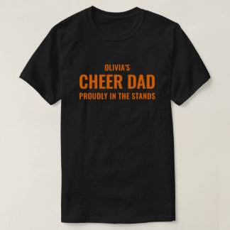 Personalisiertes Orange Cheer Dad für Männer Benut T-Shirt