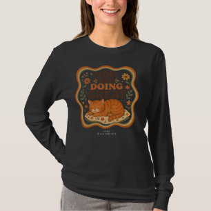 Personalisiertes Orange-Katzen-Motivations-Shirt T-Shirt