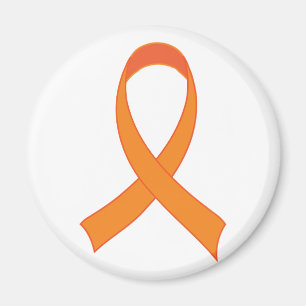 Personalisiertes Orange Ribbon Awareness-Geschenk Magnet