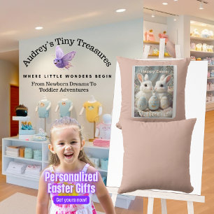 Personalisiertes Oster-Babykissen Kissen