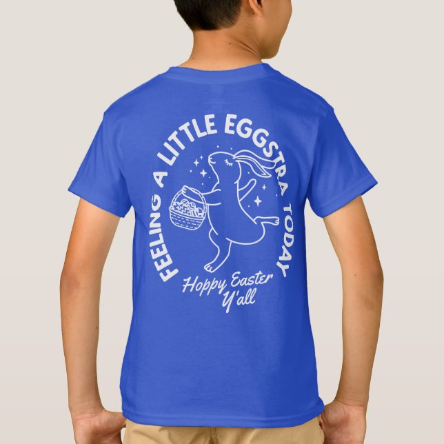 Personalisiertes Osterhase Shirt mit Namen (Rückseite)