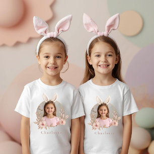 Personalisiertes Osterhasen-Foto-Kinder-T-Shirt T-Shirt