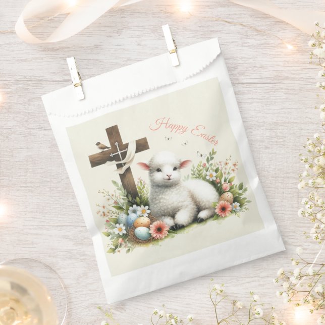 Personalisiertes Osterlamm Geschenktütchen (Ausgeschnitten)