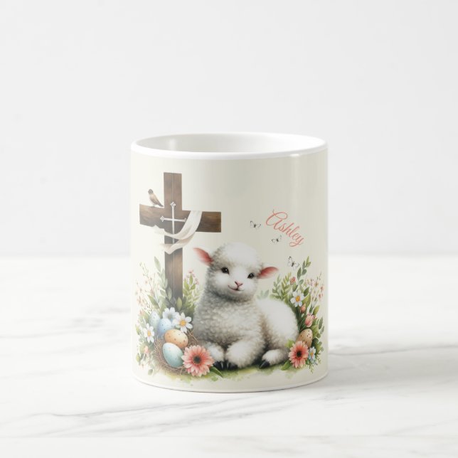 Personalisiertes Osterlamm Kaffeetasse (Mittel)