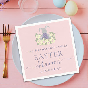 Personalisiertes Ostern-Frühstück und Ostereiersuc Serviette