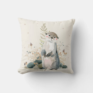 Personalisiertes Otter-Wurfkissen Kissen